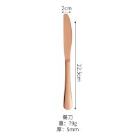 Rose Gold Dinner Knife