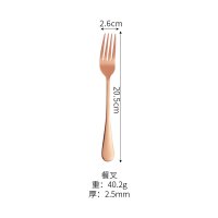 Rose Gold Dinner Fork