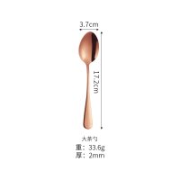 Rose Gold Large Teaspoon