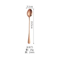 Rose Gold Pointed Ice Cream Spoon