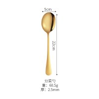 Golden Serving Spoon