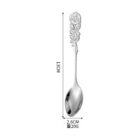 Silver - Rose Spoon