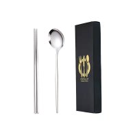 Silver Spoon and Chopsticks Set