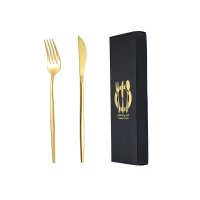 Gold Knife and Fork Set