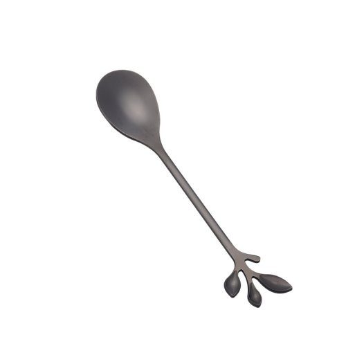 Creative Stainless Steel New Leaf Spoons, Forks, Soup Spoons, Coffee Spoons, Home and Restaurant Dessert Spoons and Forks Wholesale