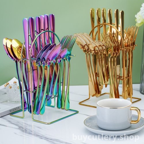 1010 Stainless Steel 24-Piece Cutlery Set | Home, Business, and Wedding Gift Set