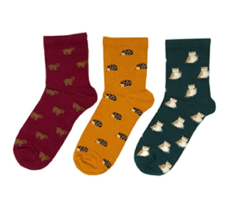 3PK LADIES NICE DESIGN SOCKS