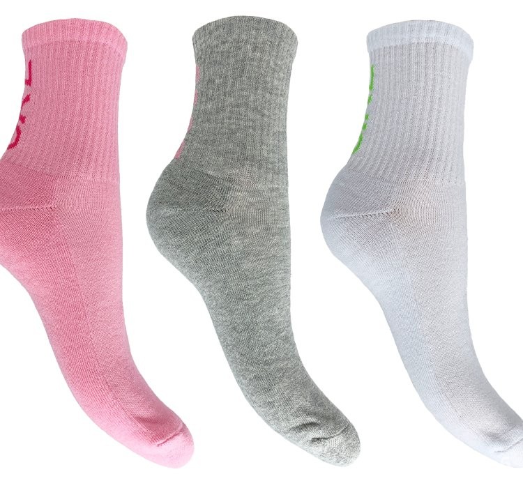3pk Nice socks Girl tube socks