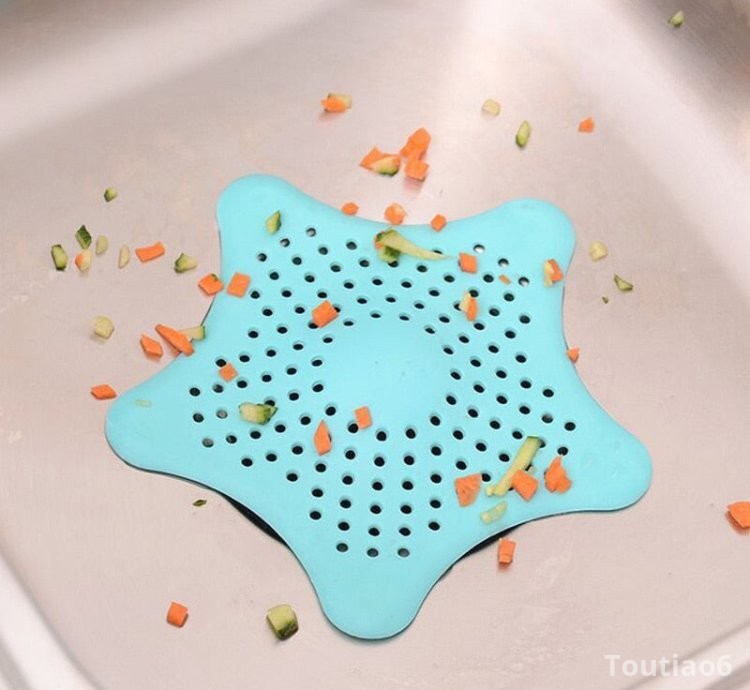Silicone Kitchen Drains Sink Strainers Filter Sewer Drain Hair Colander Bathroom Cleaning Tool Kitchen Sink Accessories F