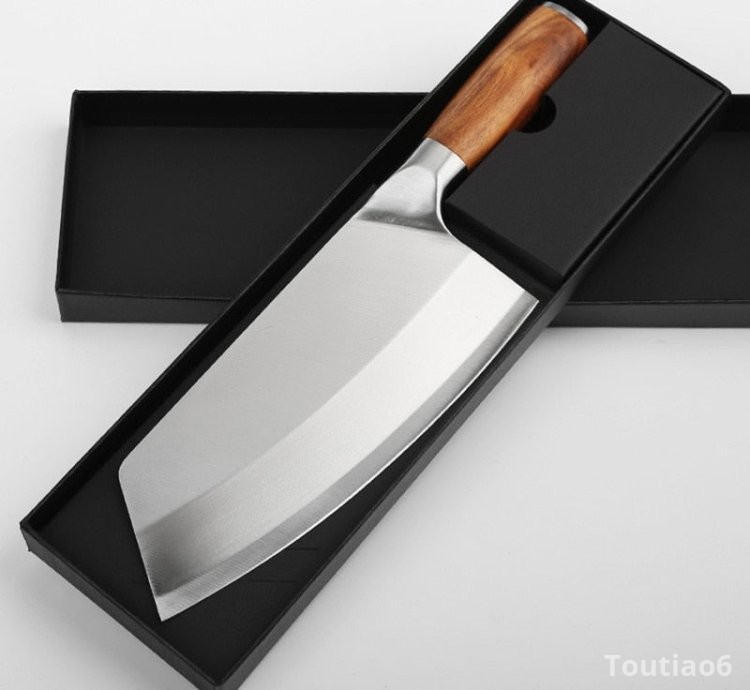 8inch Kitchen Knife Stainless Steel Meat Chopping Cleaver Slicing Vegetables Chinese Chef Knife