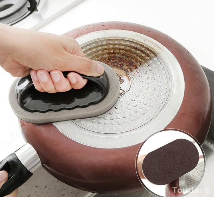 Magic Sponge Brush Cleaning Tool Kitchen Bath Dish Pot Wash Brush Cleaner Descaling Dust Oil Wipe Removing Cook Accessories