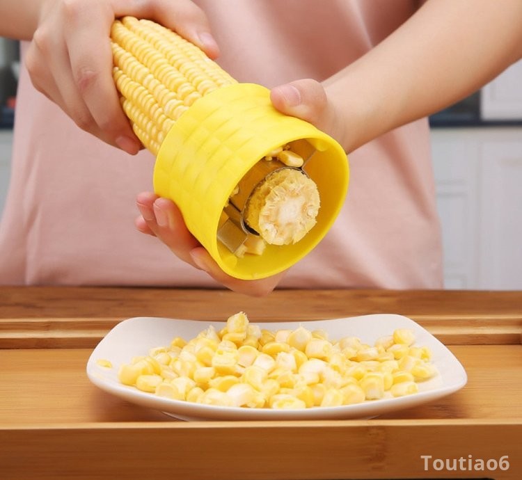 2Pcs Corn Cob Peeler Stripper Cutter Splitter Remover Thresher Kitchen Salad Tool Hot Corn Stripper