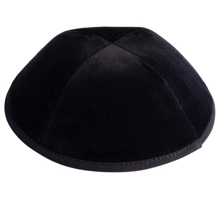 Four Panel Velvet Yarmulke