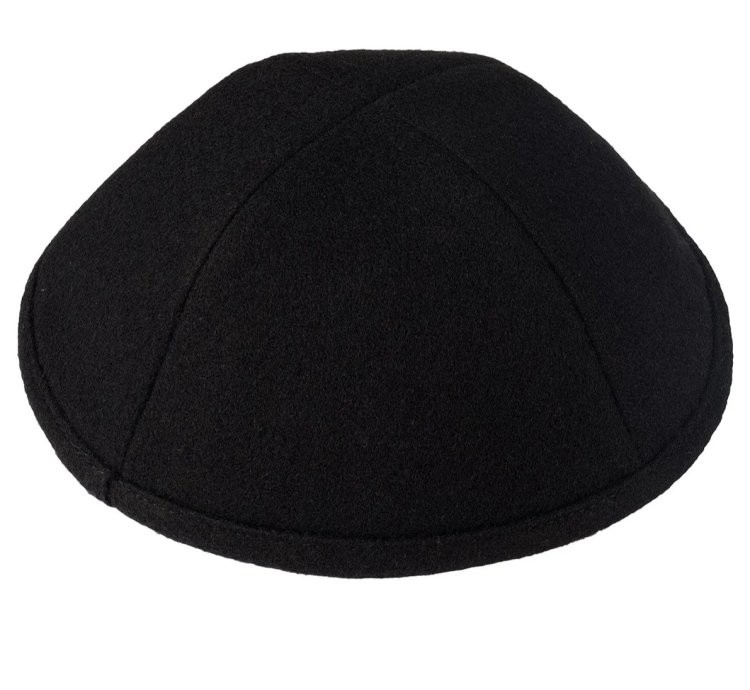 Four Panel Wool Yarmulke