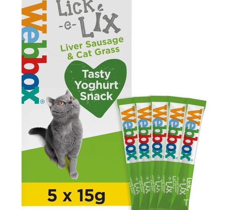 Webbox Lick-e-Lix Liver Sausage & Cat Grass Cat Treats