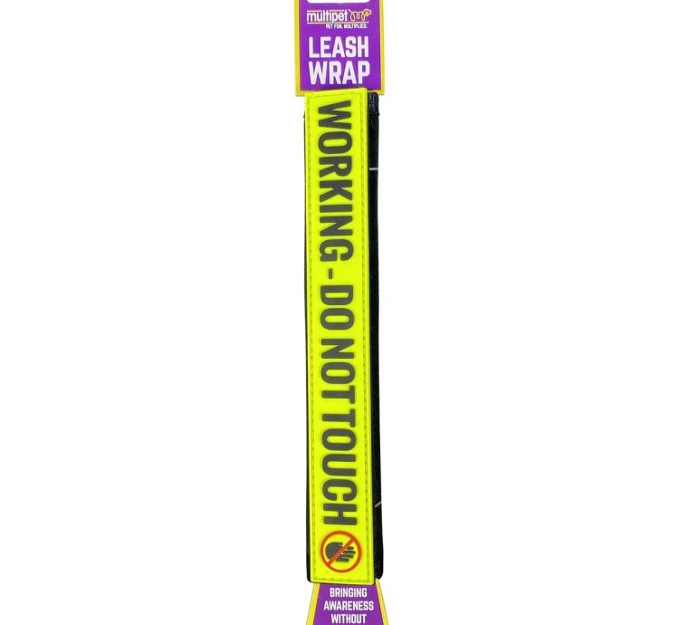 Multipet "Working - Do Not Touch" Dog Leash Wrap