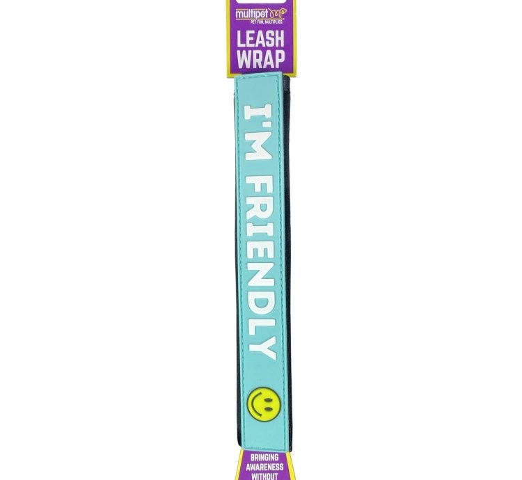 Multipet "I'm Friendly" Dog Leash Wrap