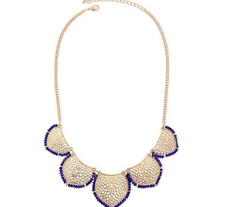 Gold Statement Collar Chain Leaves Choker Colar Pendant Necklace For Women
