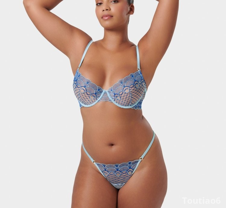 Set: Elina Egyptian Blue/Island Paradise Blue/Sheer