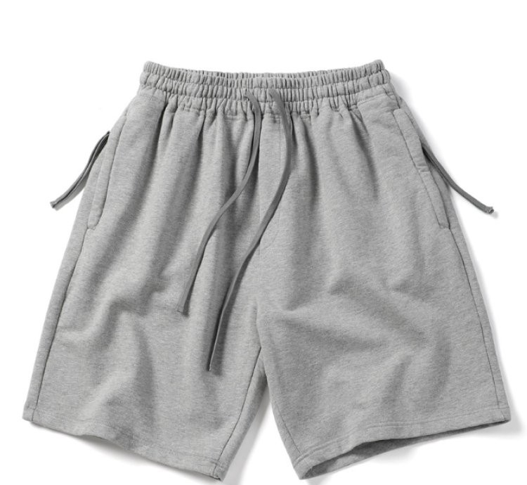 Cotton Shorts In Grey