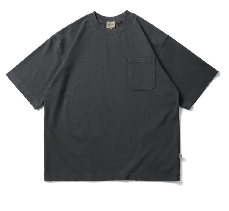 Pocket Tee In Grey
