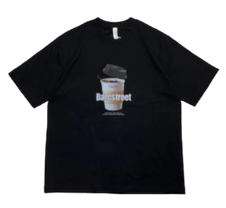 Barcstreet Print Short-Sleeve T-Shirt In Black