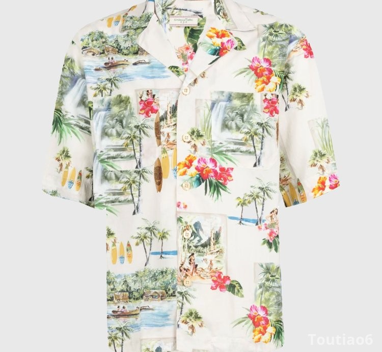 Printed Bowling Shirt