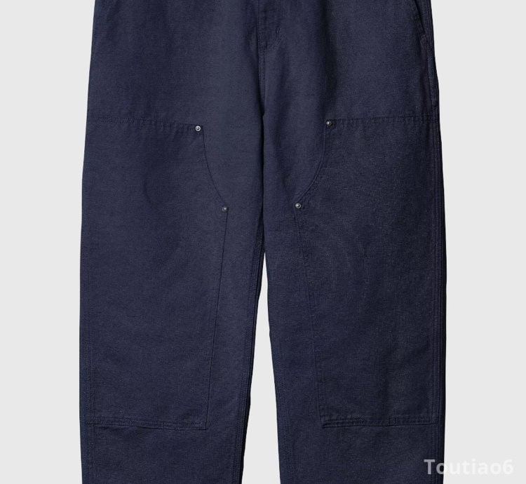 Carhartt Wip Pantolone Walter Double Knee Blu Uomo