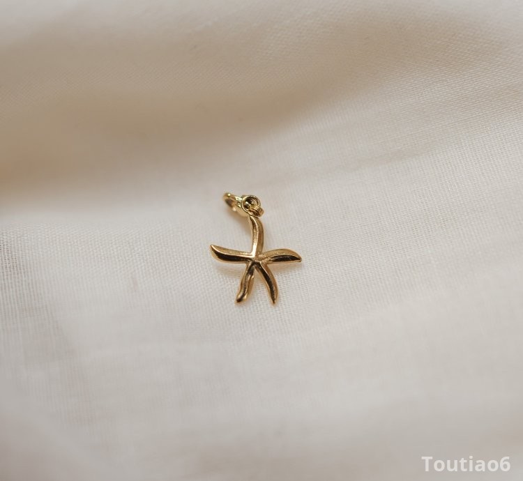Golden Starfish Pendant