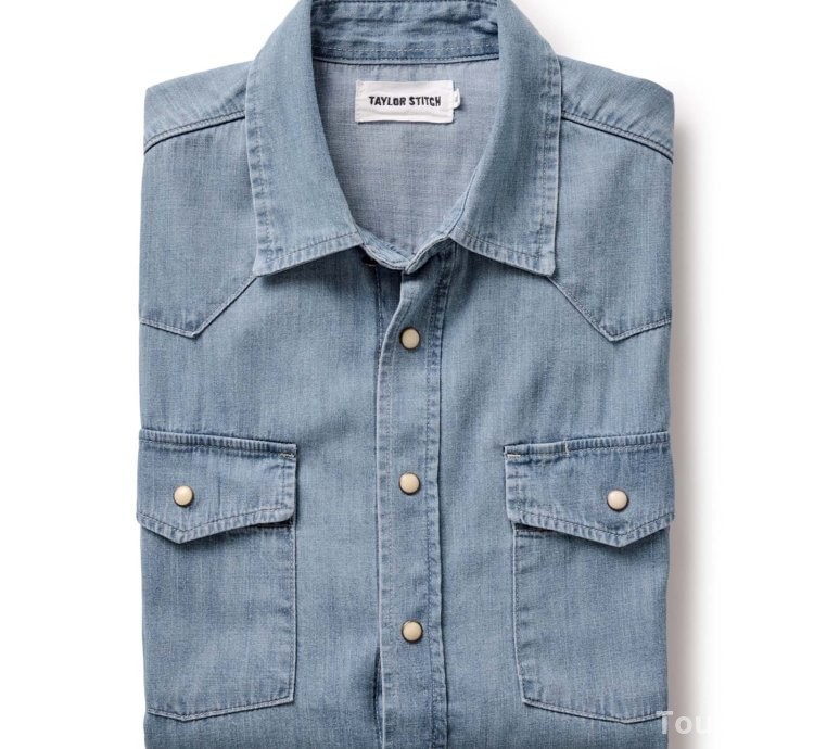 The Glacier Shirt in Washed Indigo Selvedge Denim