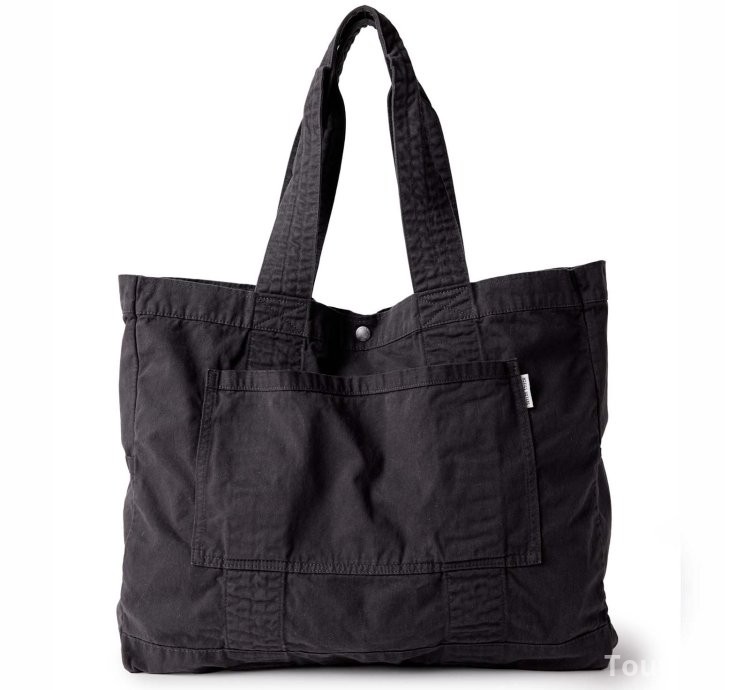 The Foundation Tote in Organic Faded Black