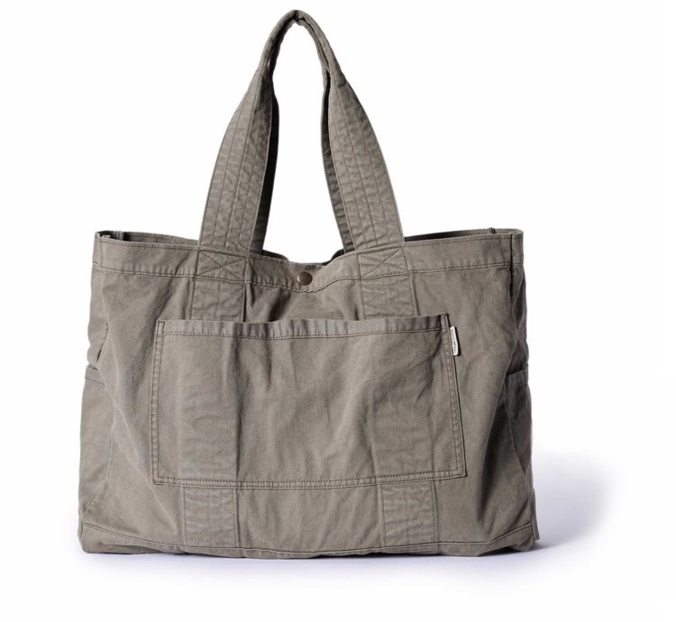 The Foundation Tote in Organic Smoked Olive