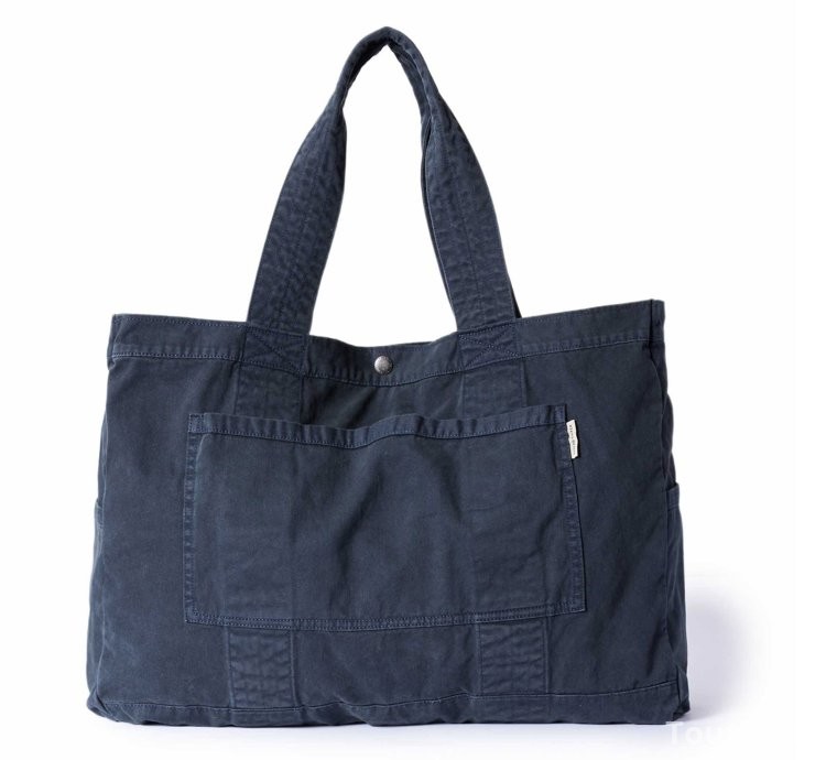 The Foundation Tote in Organic Navy