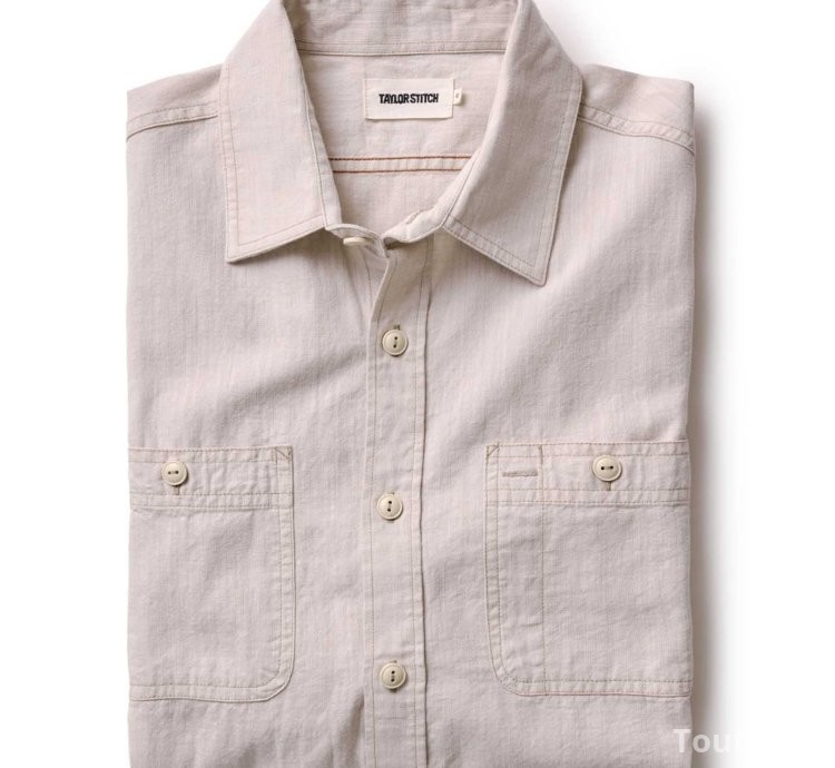 The Foundry Shirt in Natural Chambray