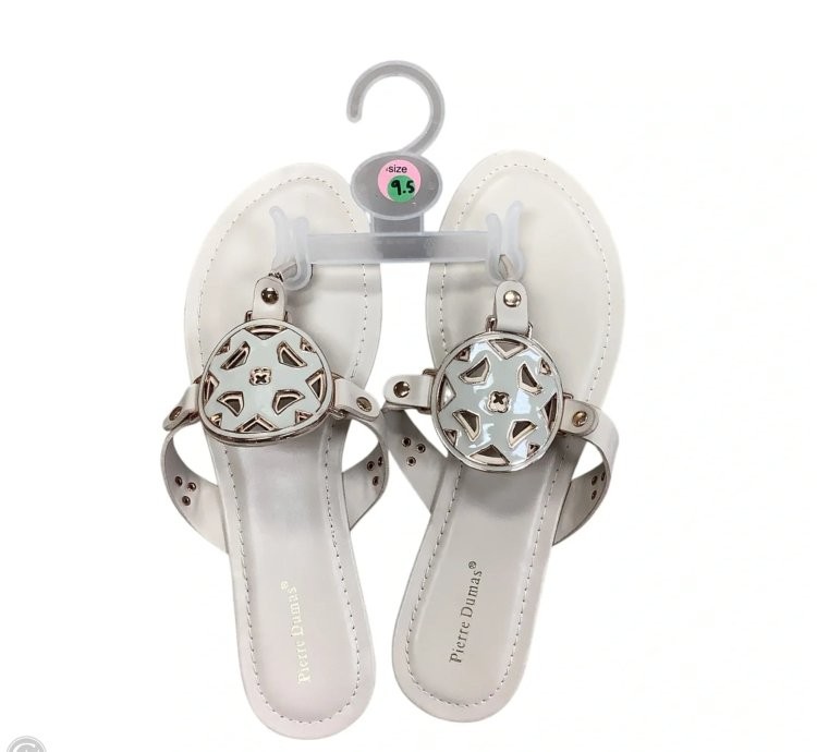 Sandals Flats By Pierre Dumas In Cream, Size: 9.5