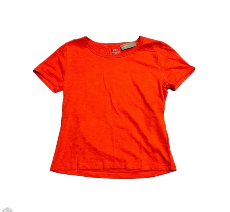 Top Short Sleeve Basic By J. Crew In Orange, Size: Xs