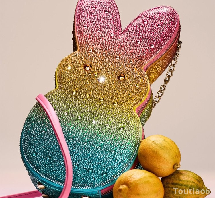 Betsey Johnson x Peeps® Rhinestone Bunny Crossbody Rainbow
