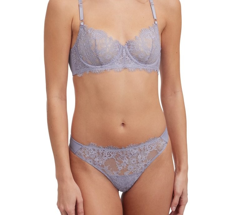 Entice Lace Balconette Bra - Lavender Dusk
