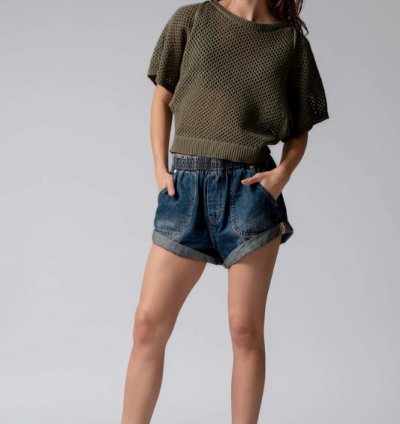Just Relax Cuffed Shorts - Denim