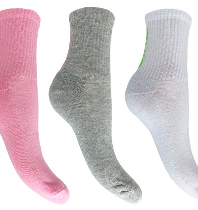 3pk Nice socks Girl tube socks
