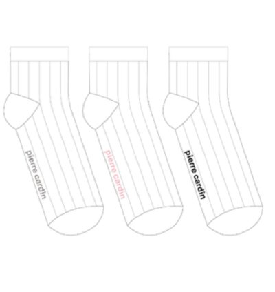 3PK LADIES PIERRE CARDIN PLAIN ANKLET SOCKS