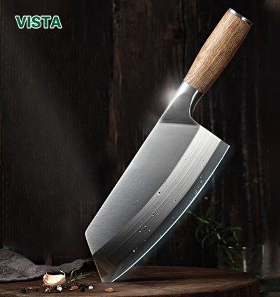 Cleaver knife Kitchen Chef Knife Stainless Steel Razor Sharp Slicing Knife Meat Chopping Knife Wood Handle Chinese butche Knife