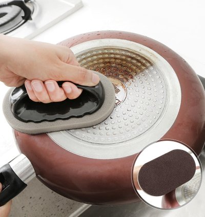 Magic Sponge Brush Cleaning Tool Kitchen Bath Dish Pot Wash Brush Cleaner Descaling Dust Oil Wipe Removing Cook Accessories