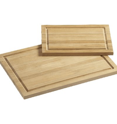FSC Teak Rectangular Cutting Boards with Well
