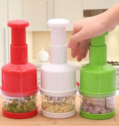 Semi-automatic Stainless Steel Kitchen Pressing Slicer Peeler Onion Chopper