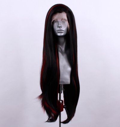 Amy- Red Highlighted Black