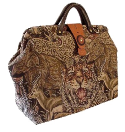 ArtisanStreet's Wildlife Tapestry Carpet Bag