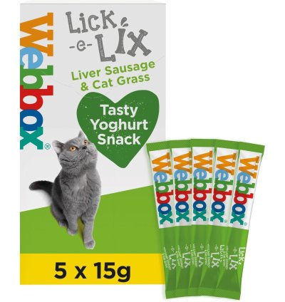Webbox Lick-e-Lix Liver Sausage & Cat Grass Cat Treats