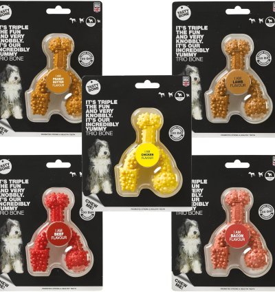 TastyBone TRIO Tough Nylon Dog Chews for Small Dogs 5 Flavours