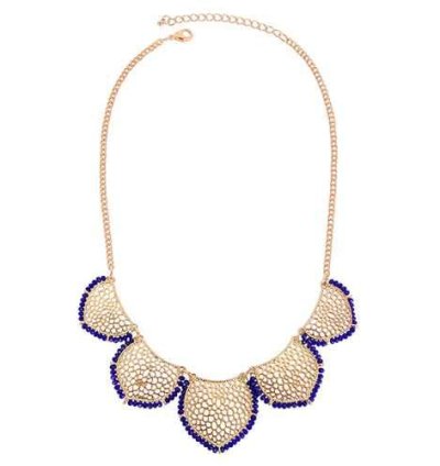 Gold Statement Collar Chain Leaves Choker Colar Pendant Necklace For Women